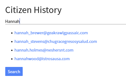 Citizen History - searchI
