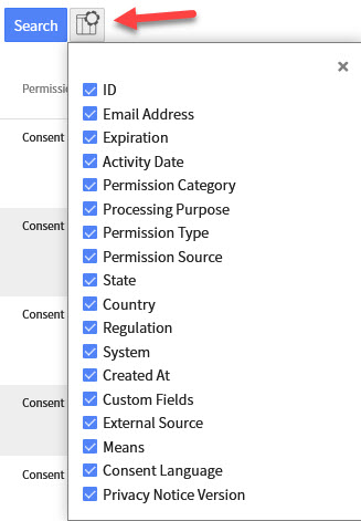 Permission Entries Table - select columns