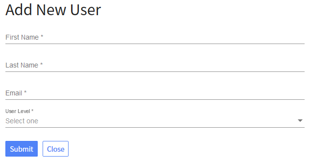 Adding a new user