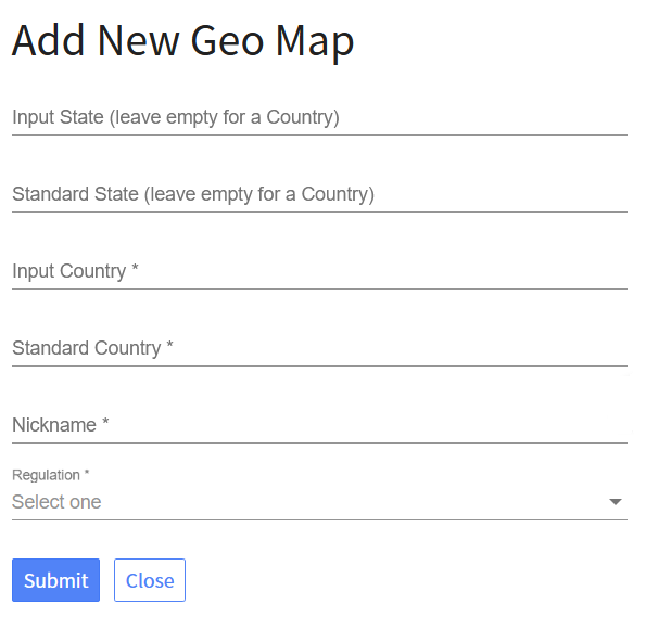 New Geo Map